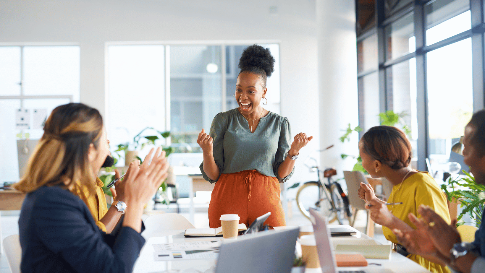 Woman celebrating (1)